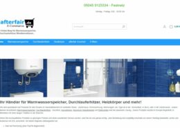 Afterfair.de – Online Shop für Warmwasserspeicher, Durchlauferhitzer, Wandkonvektoren