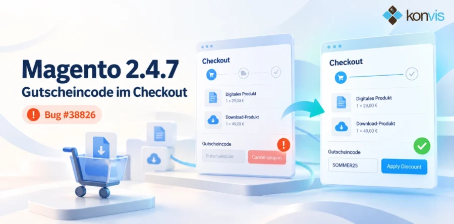 Magento 2.4.7 Gutscheincode im Checkout deaktiviert bei virtuellen Produkten