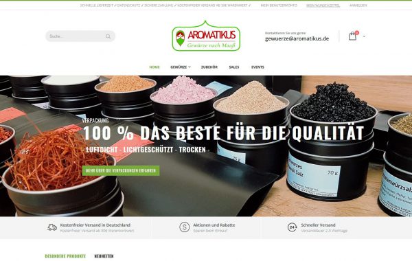 Aromatikus.de – Gewürz Online Shop